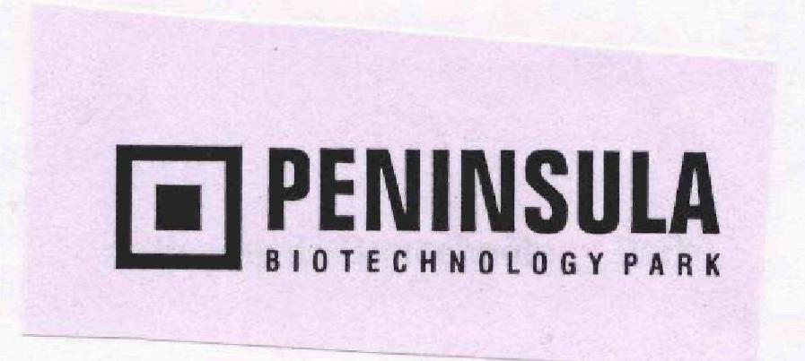 Peninsula Biotechnology Park (label) Device mark 1723547 Trademark