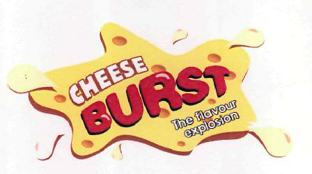 Cheese Burst The Flavour Explosion (logo) Device mark 2145008 Trademark
