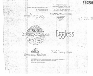 Monginis Eggles With Creamy Layer (label) Device mark 1025023 Trademark