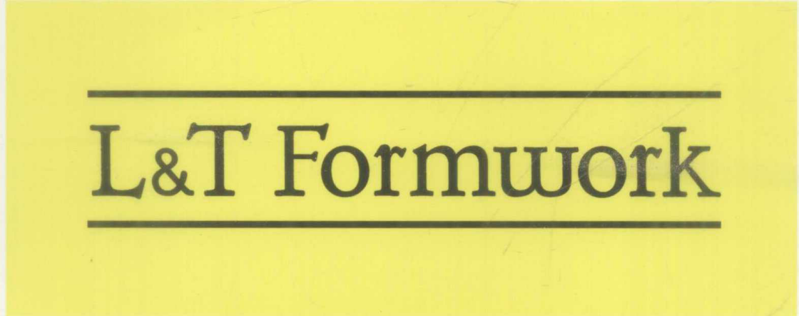 L&t Formwork Device mark 1366828 Trademark