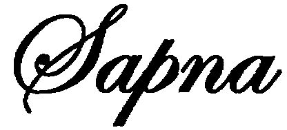 Sapna (special Form Of Writing) Device mark 1559661 Trademark