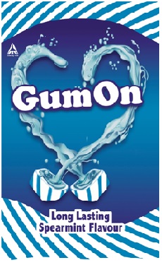 Gumon Long Lasting Spearmint Flavour Device mark 2833749 Trademark