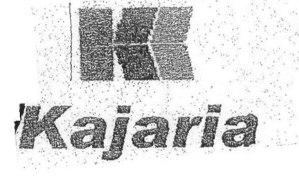 Kajaria & K Logo (label) Device mark 1035596 Trademark