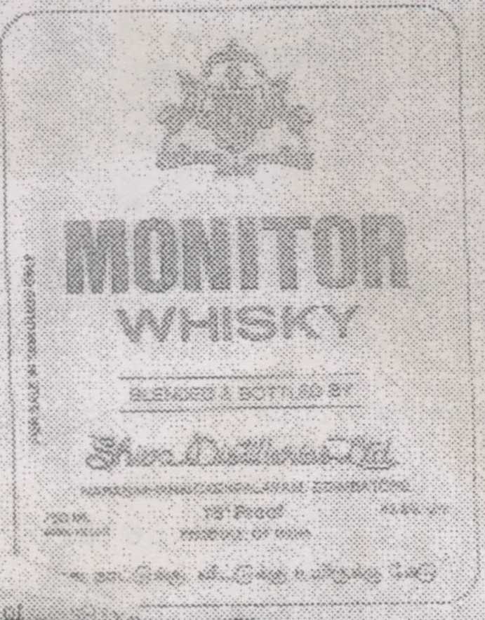 Monitor Whisky Blended & Bottled By Shiva Distille Device mark 659457 Trademark
