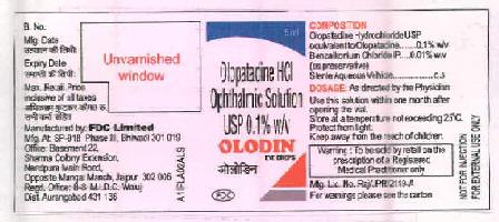 Olodin Eye Drops Device mark 2635929 Trademark