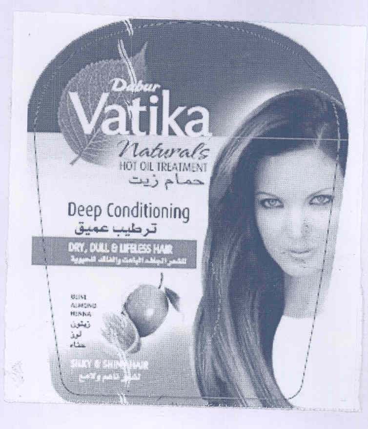 Dabur Vatika Naturals Deep Contditioning (label) Device mark 1767082 Trademark