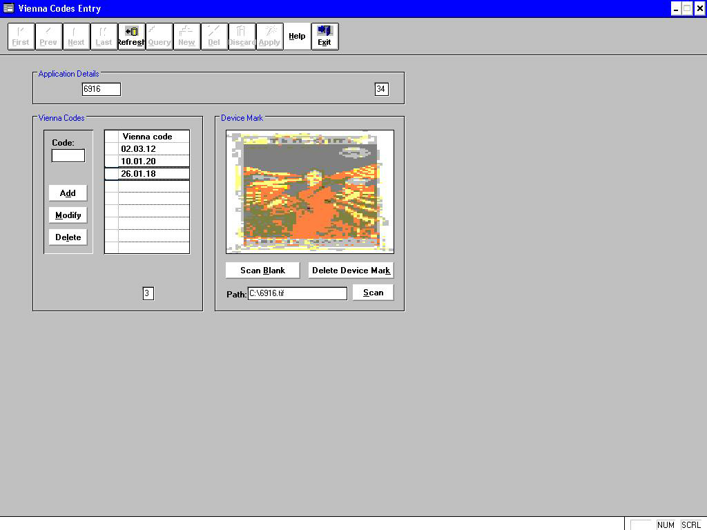 Tea Girl (label) Device mark 6916 Trademark