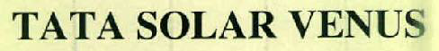 Tata Solar Venus Device mark 2737480 Trademark