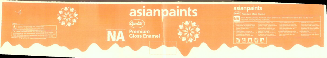Asian Paints (label) Device mark 1609254 Trademark