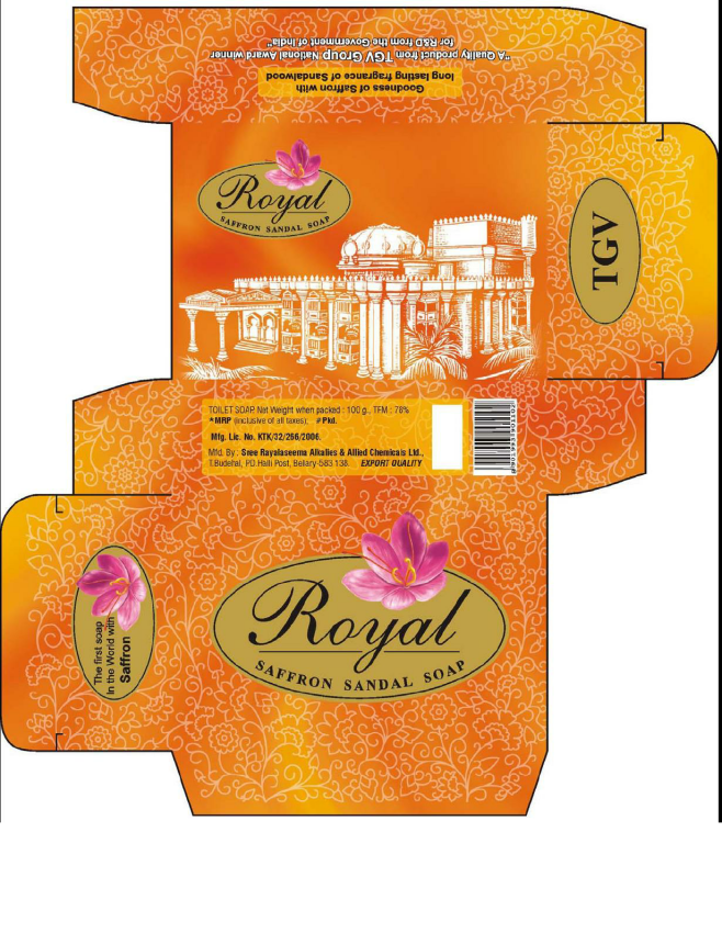 Royal Saffron Sandal Soap Device mark 1755673 Trademark