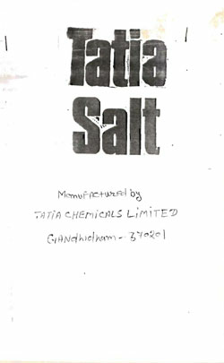 Tatia Salt Device mark 783285 Trademark