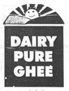 Dairy Pure Ghee (label) Device mark 1640376 Trademark