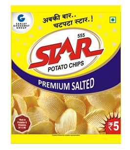 Star 555 Potato Chips Premium Salted Device mark 2794546 Trademark