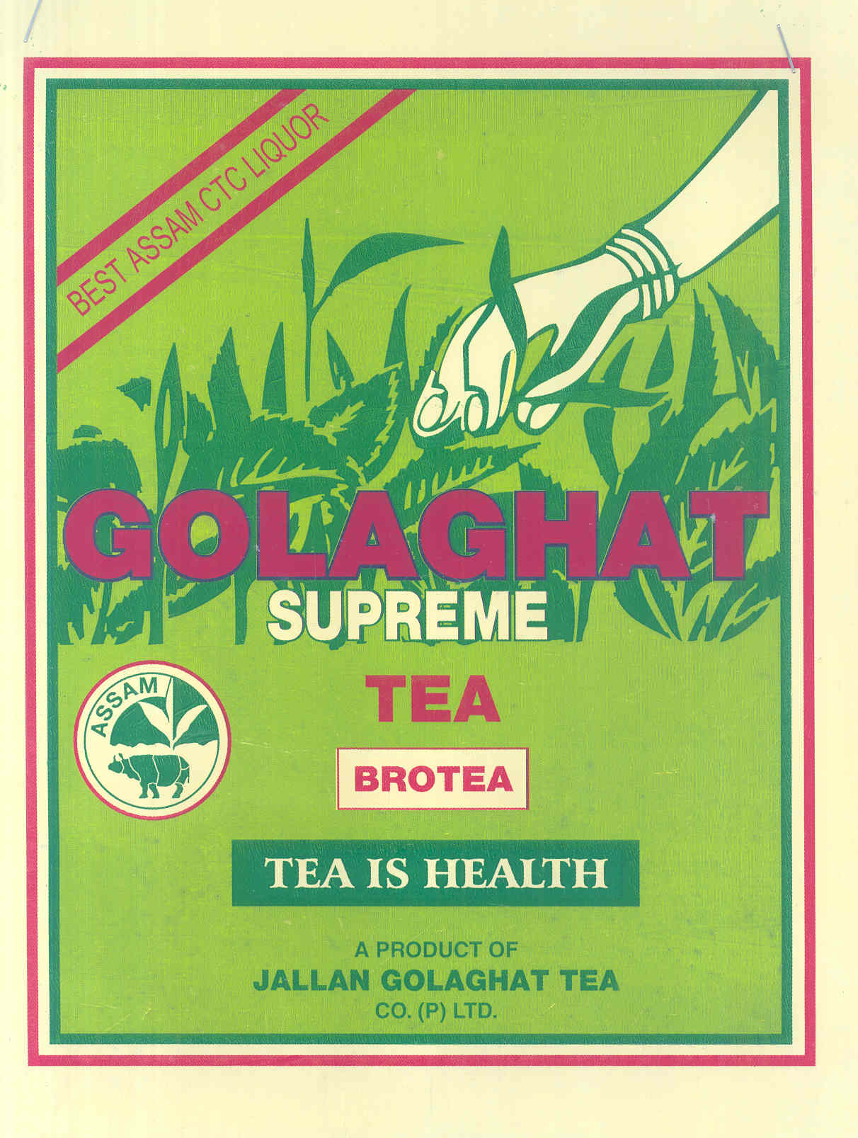 Golaghat Supreme, Leaf De. Device mark 1588068 Trademark