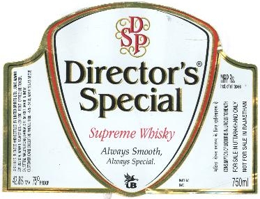 Director's Special Supreme Whisky Device mark 2032744 Trademark