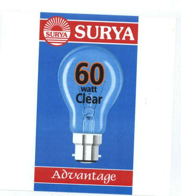 Surya With Label Device mark 1500181 Trademark