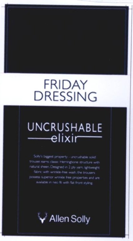 Friday Dressing Uncrushable Elixir Allen Solly Device mark 2244912 Trademark
