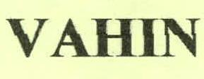 Vahin Device mark 2322801 Trademark