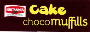 Britannia Cake Chocomuffils(label) Device mark 2875465 Trademark