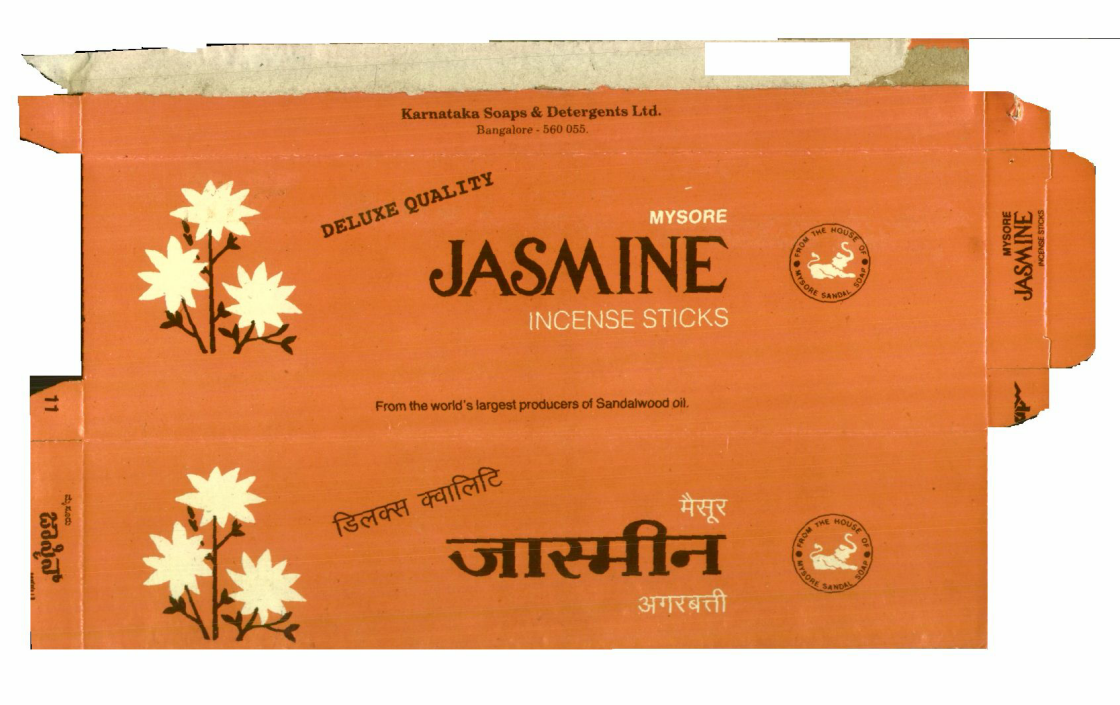 Mysore Jasmine Incense Sticks Device mark 678588 Trademark