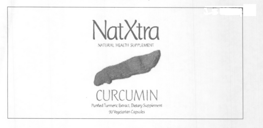 Natxtra Curcumin (device) Device mark 1455342 Trademark