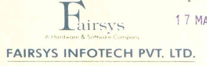 Fairsys Infortech Pvt. Ltd. (lines) Device mark 1430253 Trademark