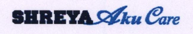 Shreya Aku Care (special Form Of Writing) Device mark 1576591 Trademark