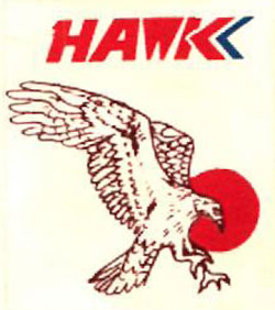 Hawk (label) Device mark 877604 Trademark