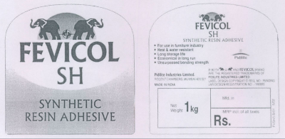 Fevicol Sh (label) Device mark 1109869 Trademark