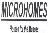 Microhomes, Homes Fo The Masses Device mark 1776113 Trademark