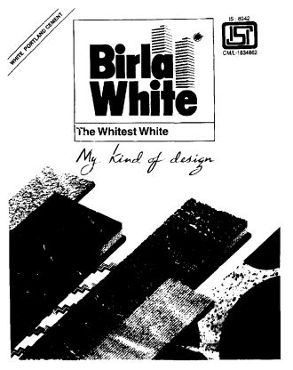 Birla White Cement (isi Mono) Device mark 1164163 Trademark