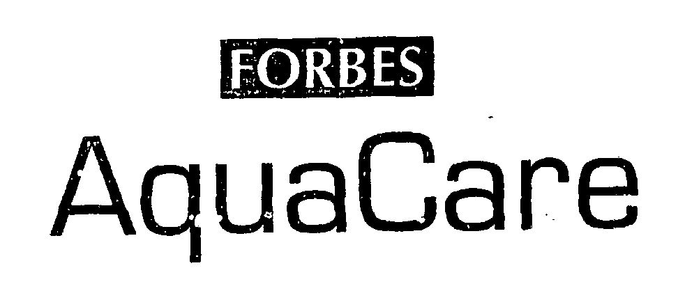 Forbes Aqua Care (device) Device mark 1238219 Trademark