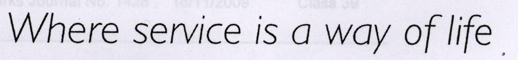 Where Servcie Is A Way Of Life Device mark 1714274 Trademark