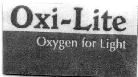 Oxi- Lite Oxygen For Light. Device mark 1869952 Trademark
