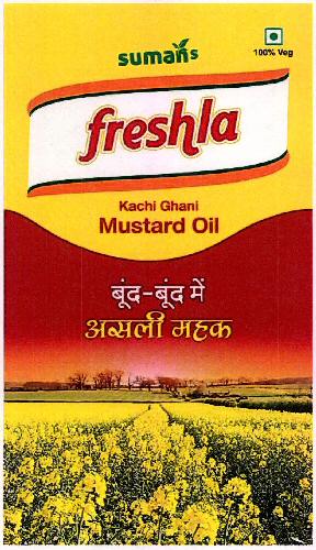 Sumans Freshla (device Of Field) Device mark 2293555 Trademark