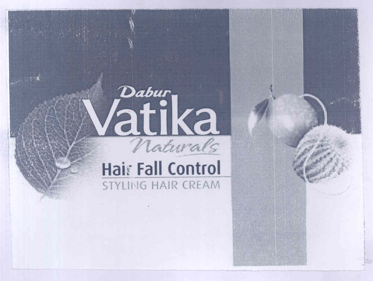 Dabur Vatika Naturals Hair Fall Control (label) Device mark 1767078 Trademark