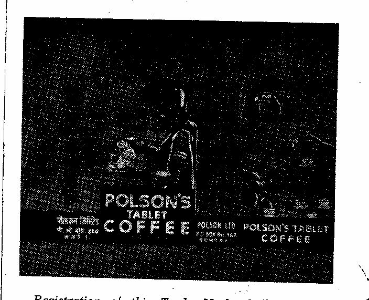Polsons Tablet Coffee (label) Device mark 169122 Trademark