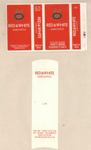 Red & White Marcovitch Device mark 1038906 Trademark