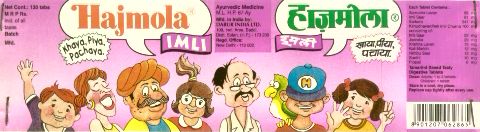 Hajmola (label) Device mark 1294831 Trademark