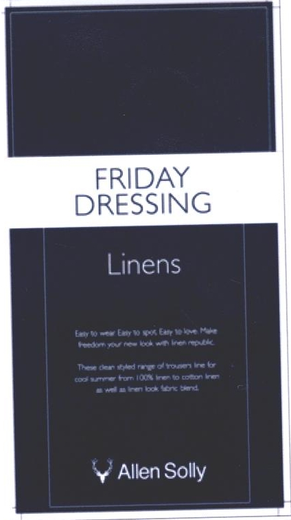 Friday Dressing Linens Allen Solly Device mark 2244951 Trademark