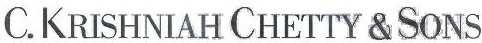 C.krishniah Chetty &sons Device mark 1992858 Trademark