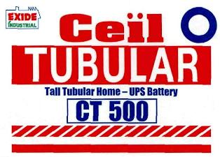 Exide Ceil Tubular Ct 500(label) Device mark 2564050 Trademark