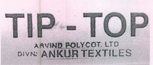 Tip-top Arvind Polycot. Ltd. Divn : Ankur Textiles Device mark 772530 Trademark