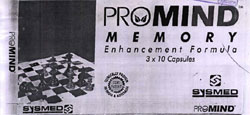 Promind M E M O R Y Device mark 1415834 Trademark