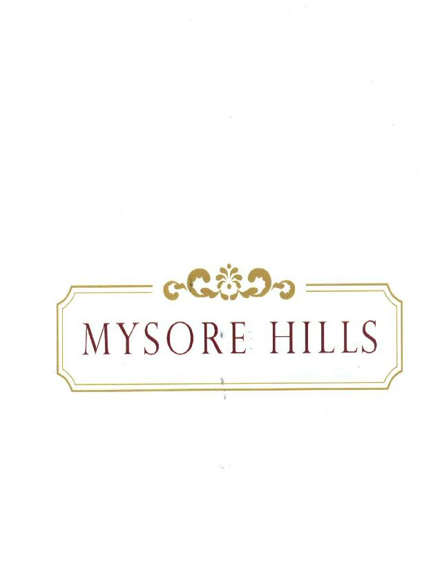 Mysore Hills (label) Device mark 1527526 Trademark