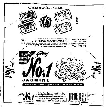 Godrej No.1 Jasmine (lable) Device mark 1286805 Trademark