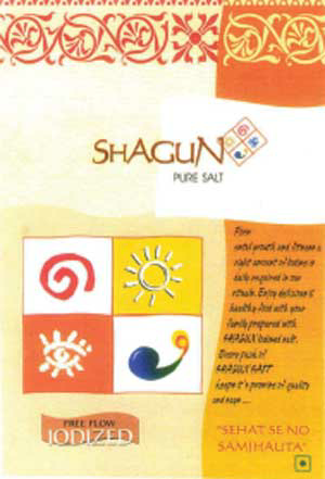 Shagun Pure Salt (label) Device mark 1401287 Trademark