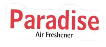 Paradise Air Freshner (label) Device mark 1669893 Trademark