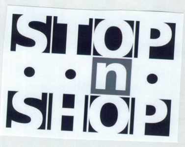 Stop N Shop (label) Device mark 1452159 Trademark