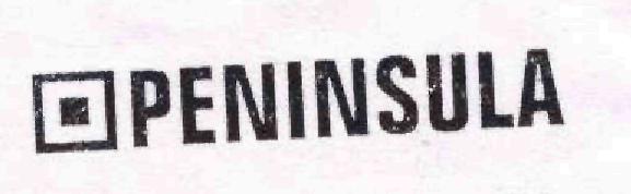 Peninsula (label) Device mark 1723537 Trademark